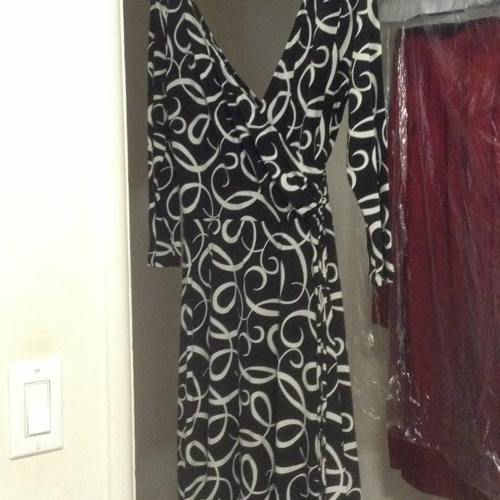 Black and white dress